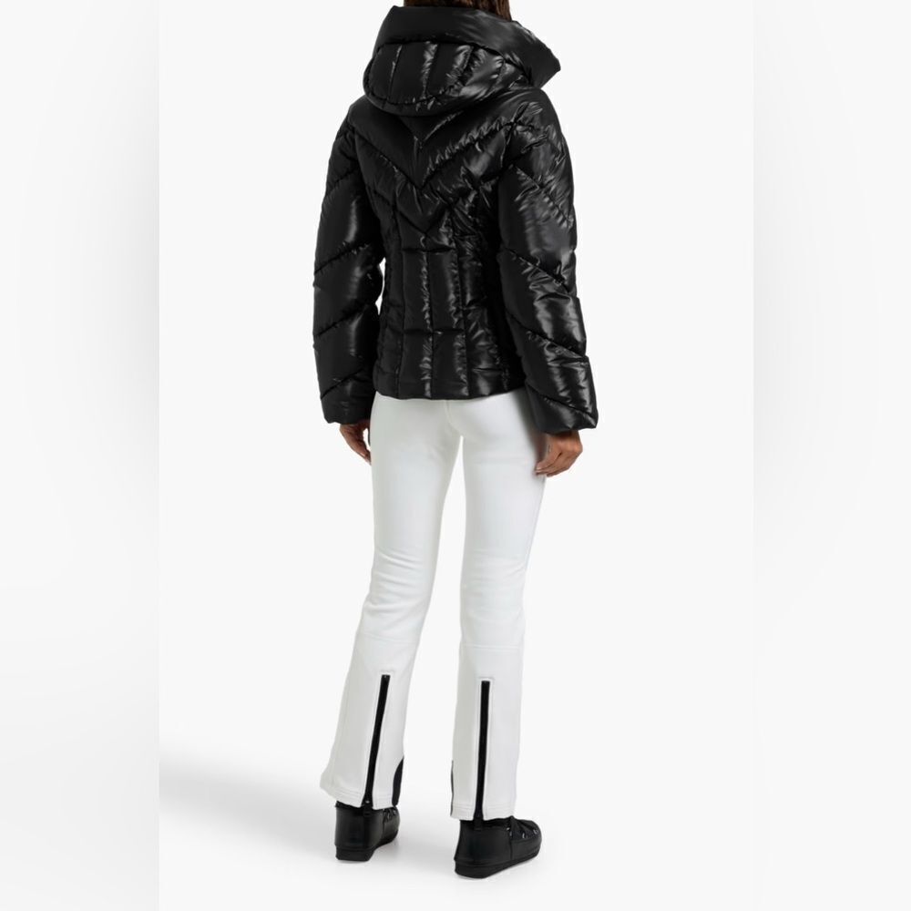Goldbergh Elodie Quilted Ski Jacket Black Shine NWT US 4 Black Waterproof - Picture 4 of 12